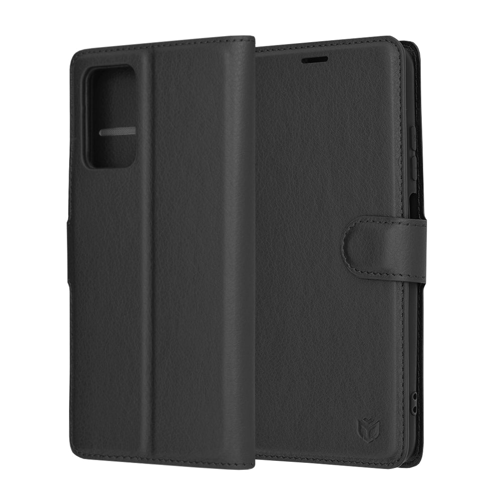 Custodia per Xiaomi Redmi 10 2022 / 10 (2021), Techsuit, Leather Folio, Nera