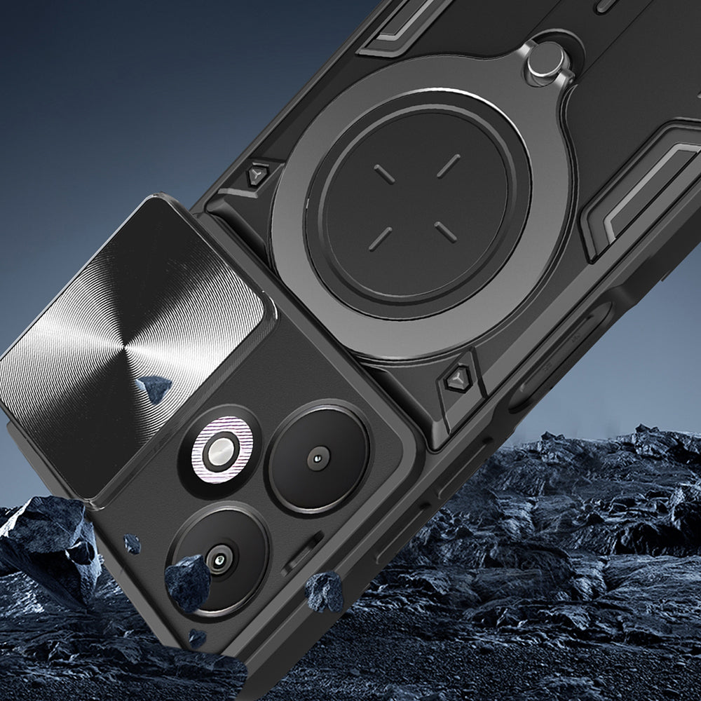 Custodia per Xiaomi Redmi 13C 5G, Techsuit, CamGuard Pro, Rosa Dorato