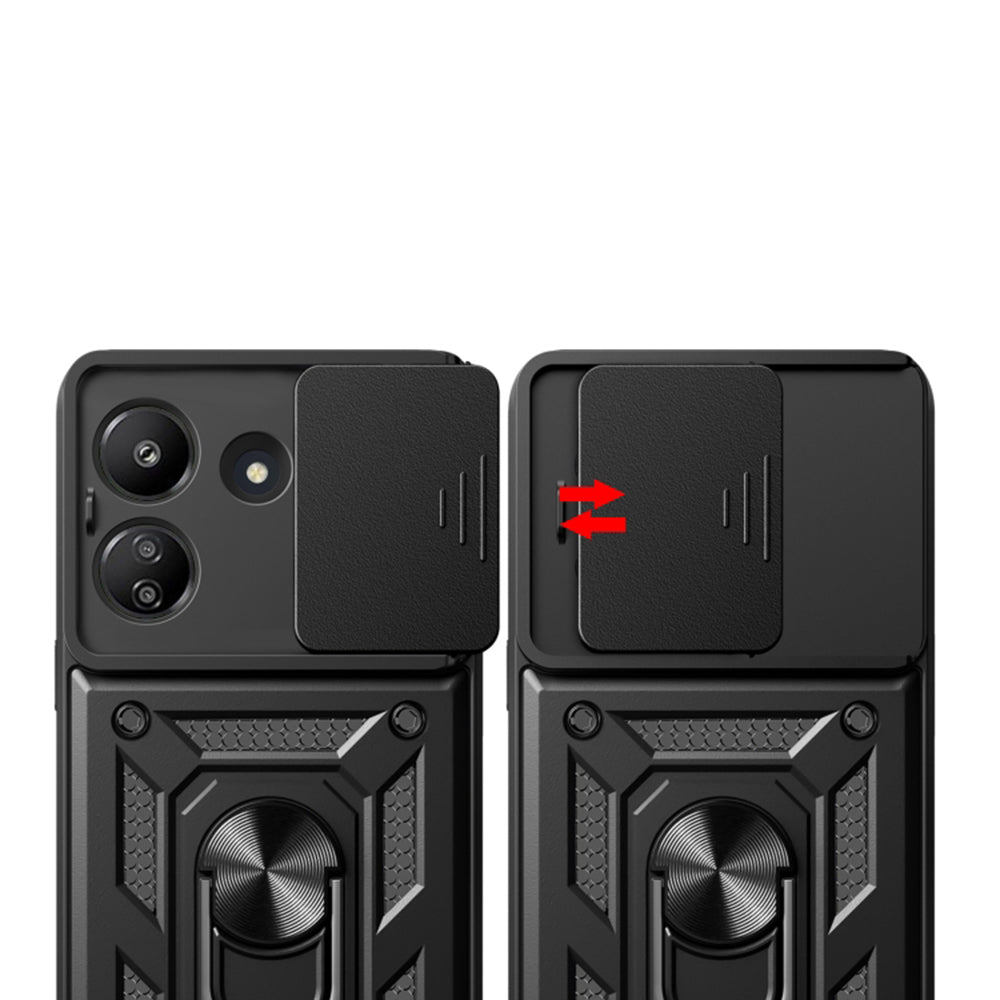 Custodia per Xiaomi Redmi 13C 5G, Techsuit, CamShield, Rosa