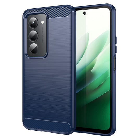 Custodia per Xiaomi Redmi 15 5G / 15 4G, Techsuit, Carbonio, Blu