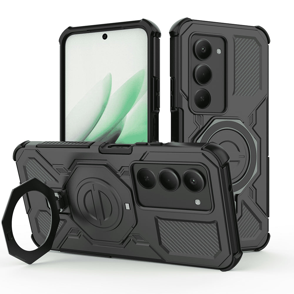 Custodia per Xiaomi Redmi 15 5G / 15 4G, Techsuit, Carbon Shield Pro, Nera