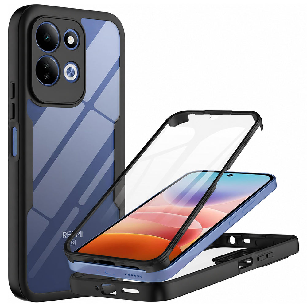 Custodia per Xiaomi Redmi 17 5G / 17 4G, Techsuit, ColorVerse 360, Nera