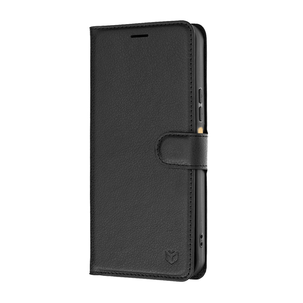 Custodia per Xiaomi Redmi 17 5G / 17 4G, Techsuit, Leather Folio, Nera