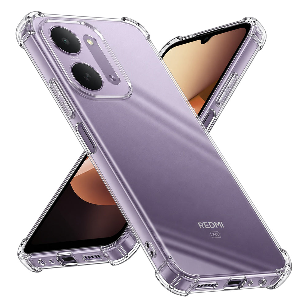 Custodia per Xiaomi Redmi 17C 5G, Techsuit, Shockproof Clear, Trasparente