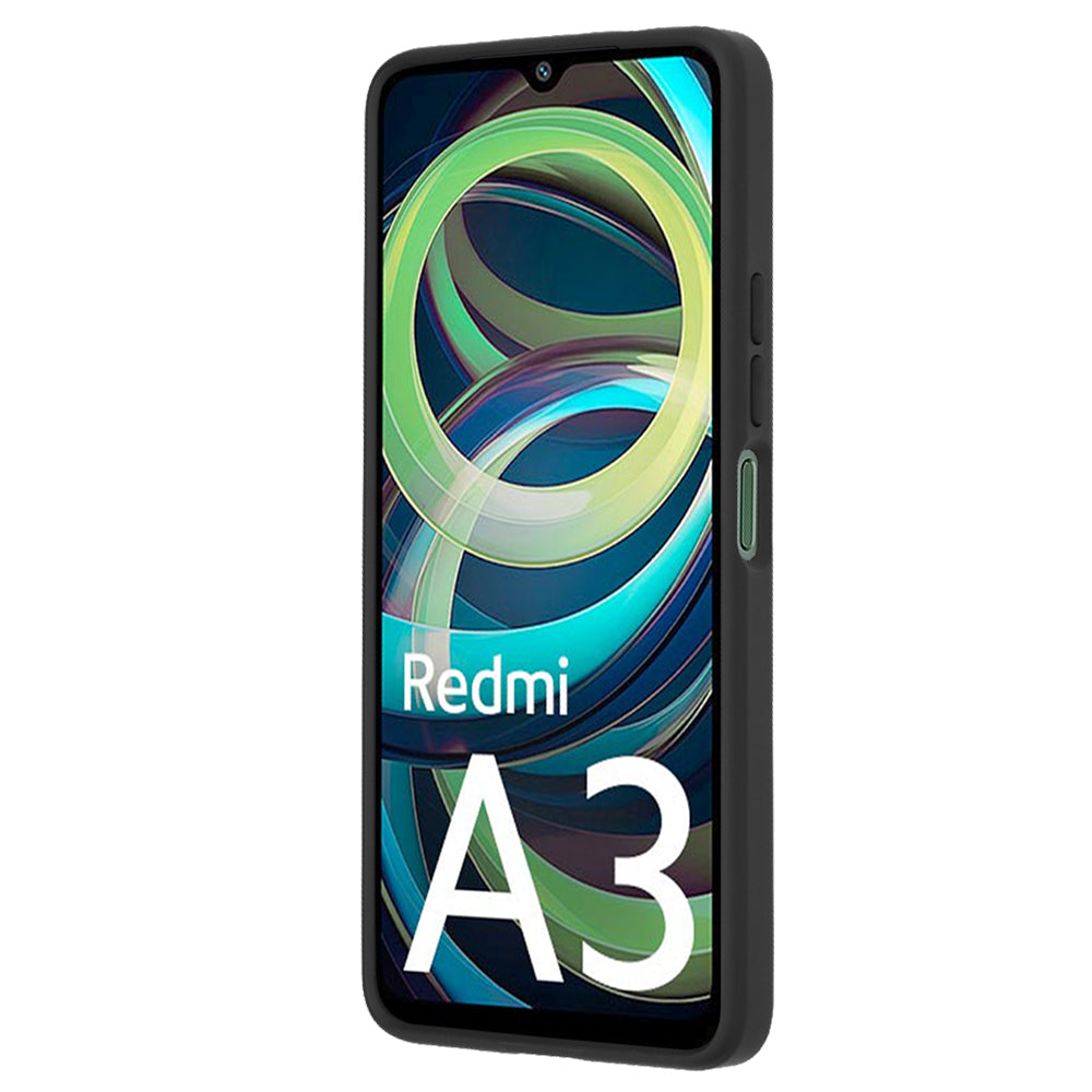 Custodia per Xiaomi Redmi A3x / A3, Techsuit, Glinth, Nera