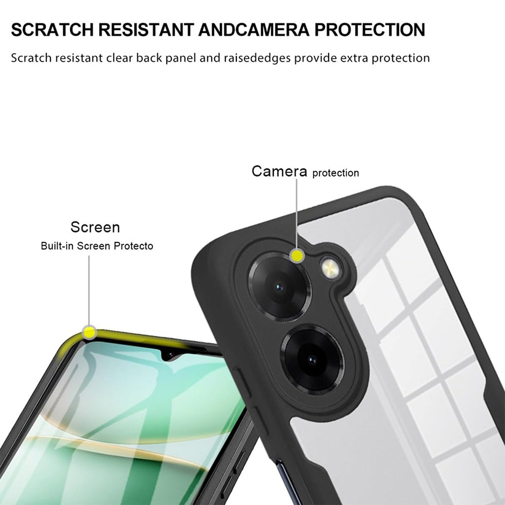 Custodia per Xiaomi Redmi A5 4G (Regionale), Techsuit, ColorVerse 360, Nera