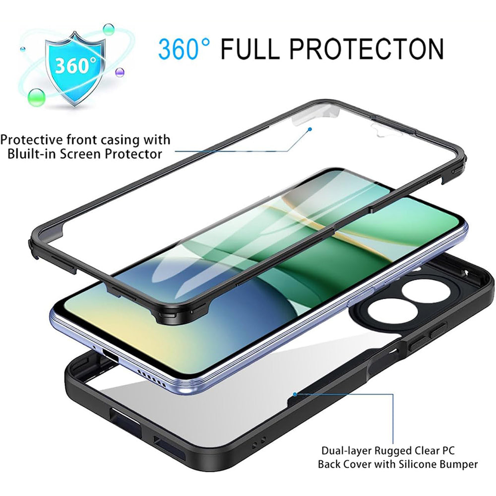 Custodia per Xiaomi Redmi A5 4G (Regionale), Techsuit, ColorVerse 360, Nera