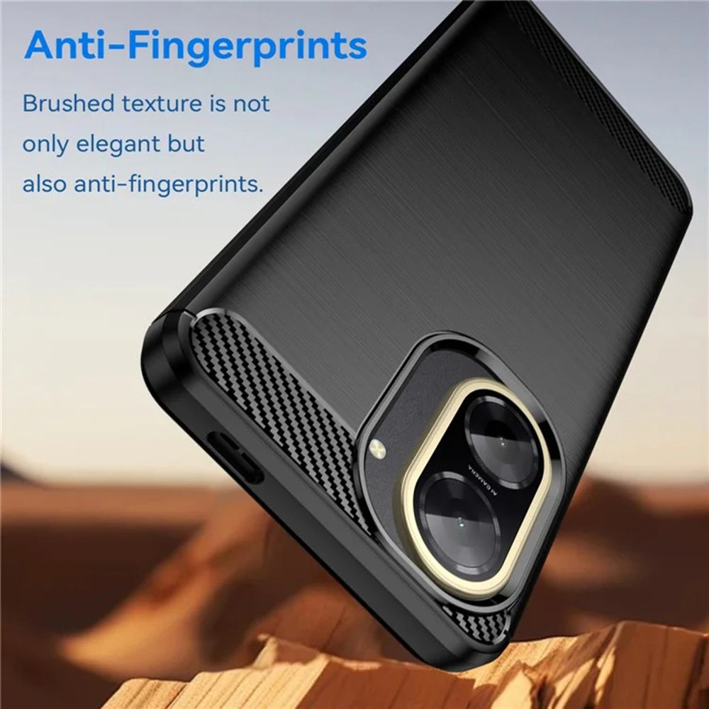 Custodia per Xiaomi Redmi A5 4G (Standard), Techsuit, Carbonio, Nera