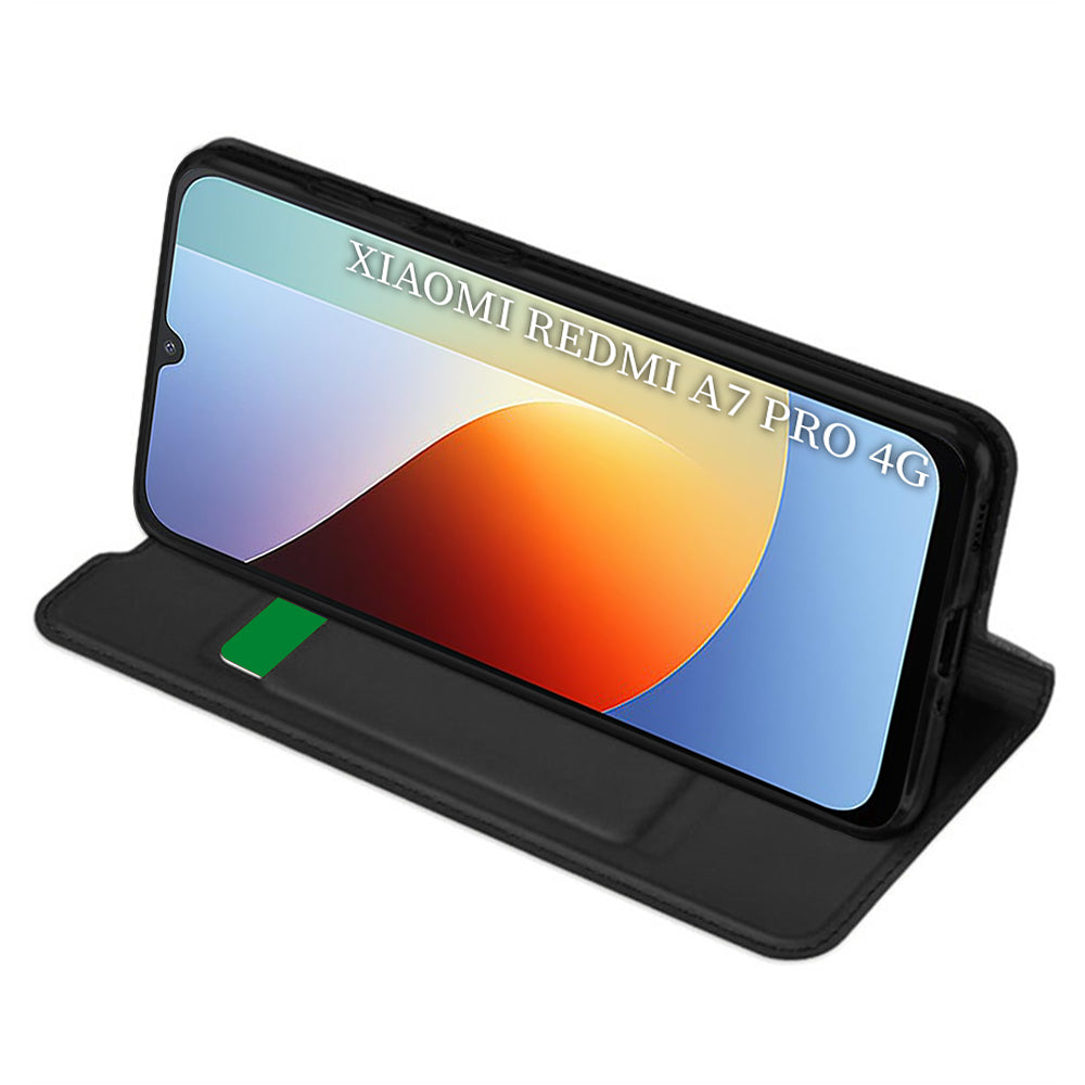 Custodia per Xiaomi Redmi A7 Pro 4G, Techsuit, Magskin Book, Nera
