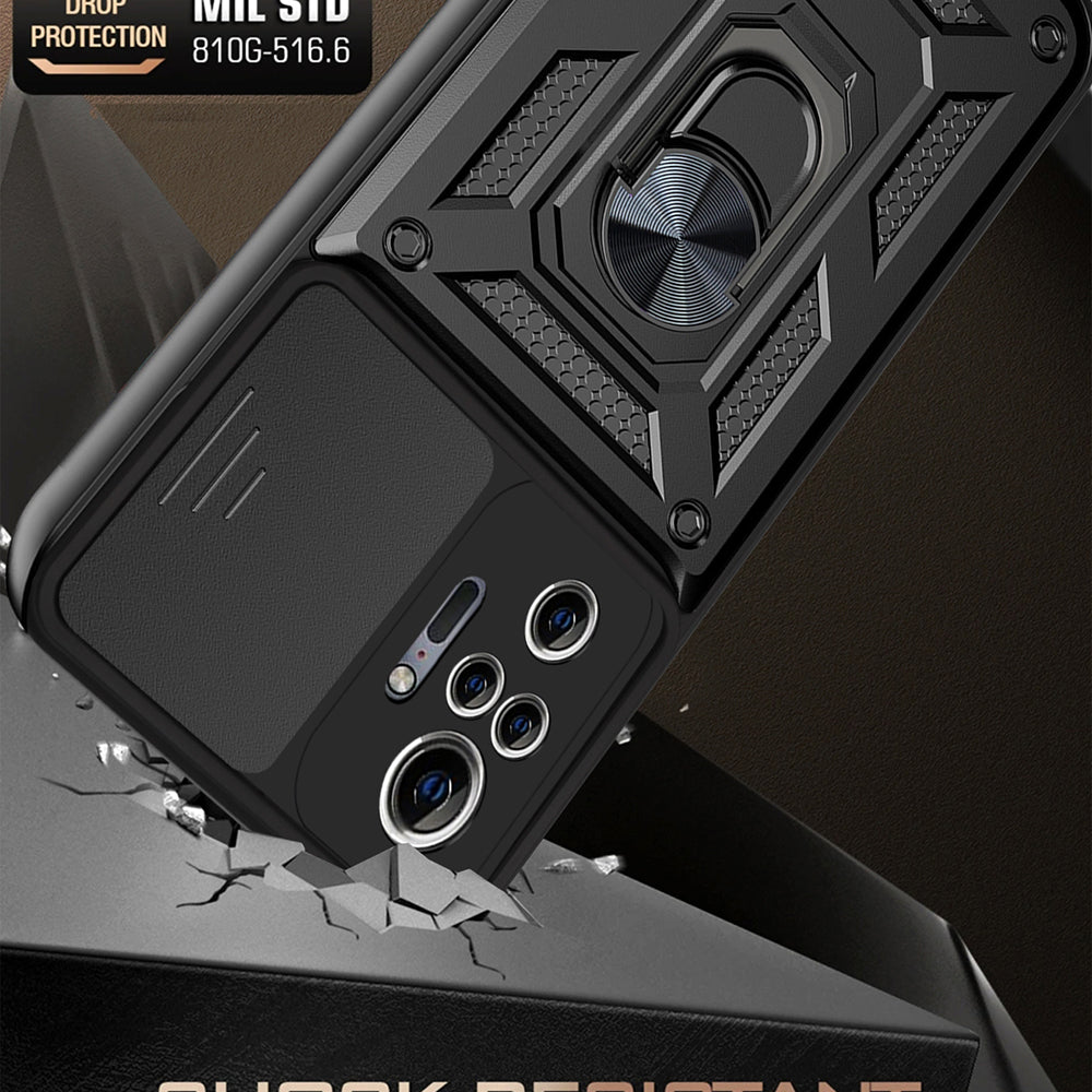 Custodia per Xiaomi Redmi Note 10 Pro Max / Note 10 Pro, Techsuit, CamShield, Nera