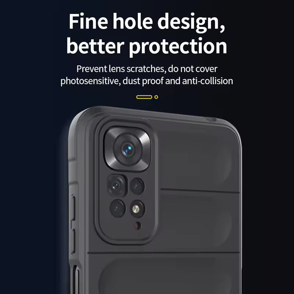 Custodia per Xiaomi Redmi Note 11S / Note 11, Techsuit, Magic Shield, Nera