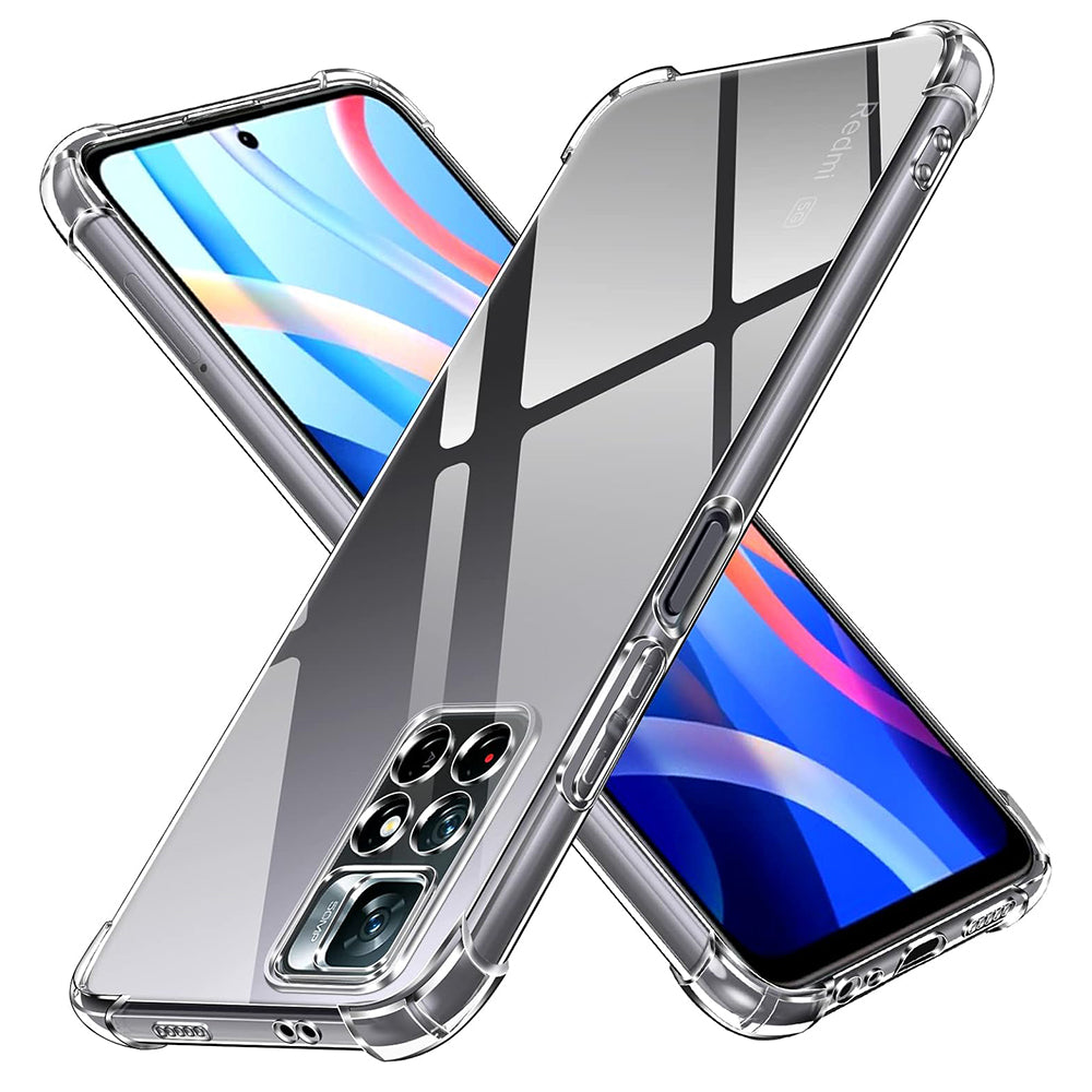 Custodia per Xiaomi Redmi Note 11S / Note 11, Techsuit, Shockproof Clear, Trasparente