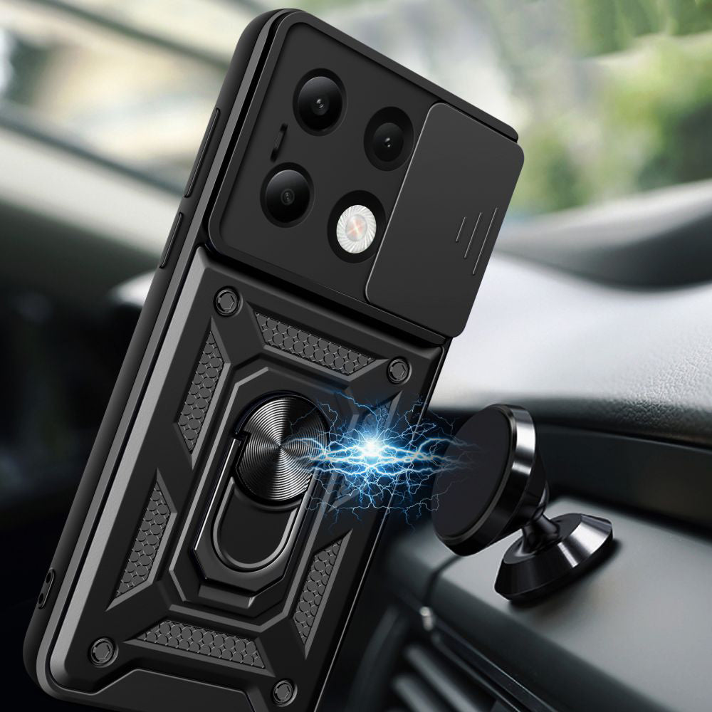 Custodia per Xiaomi Redmi Note 13 4G, Techsuit, CamShield, Blu