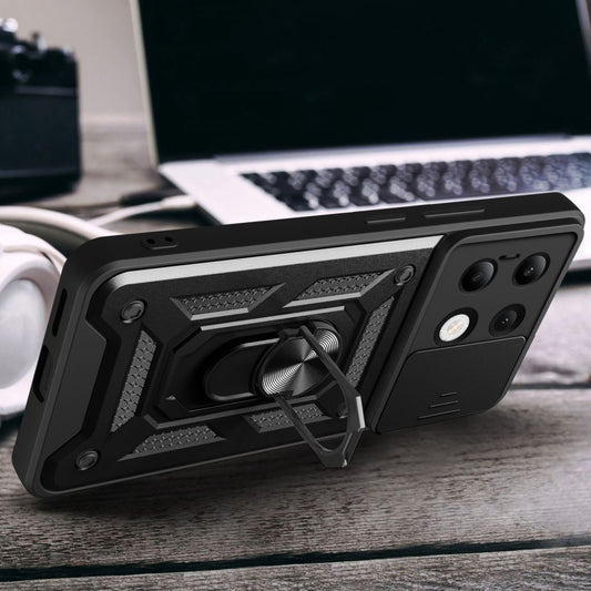 Case for Xiaomi Redmi Note 13 4G, Techsuit, CamShield, Black