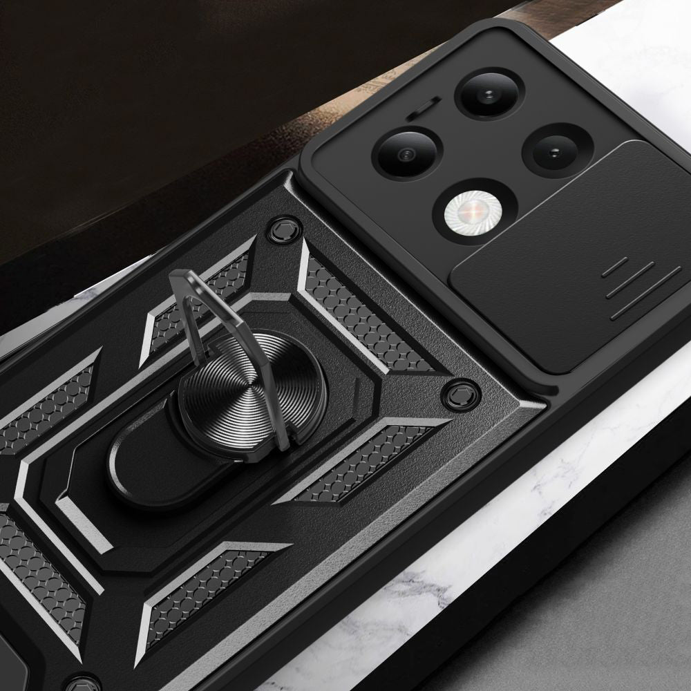 Custodia per Xiaomi Redmi Note 13 4G, Techsuit, CamShield, Nera