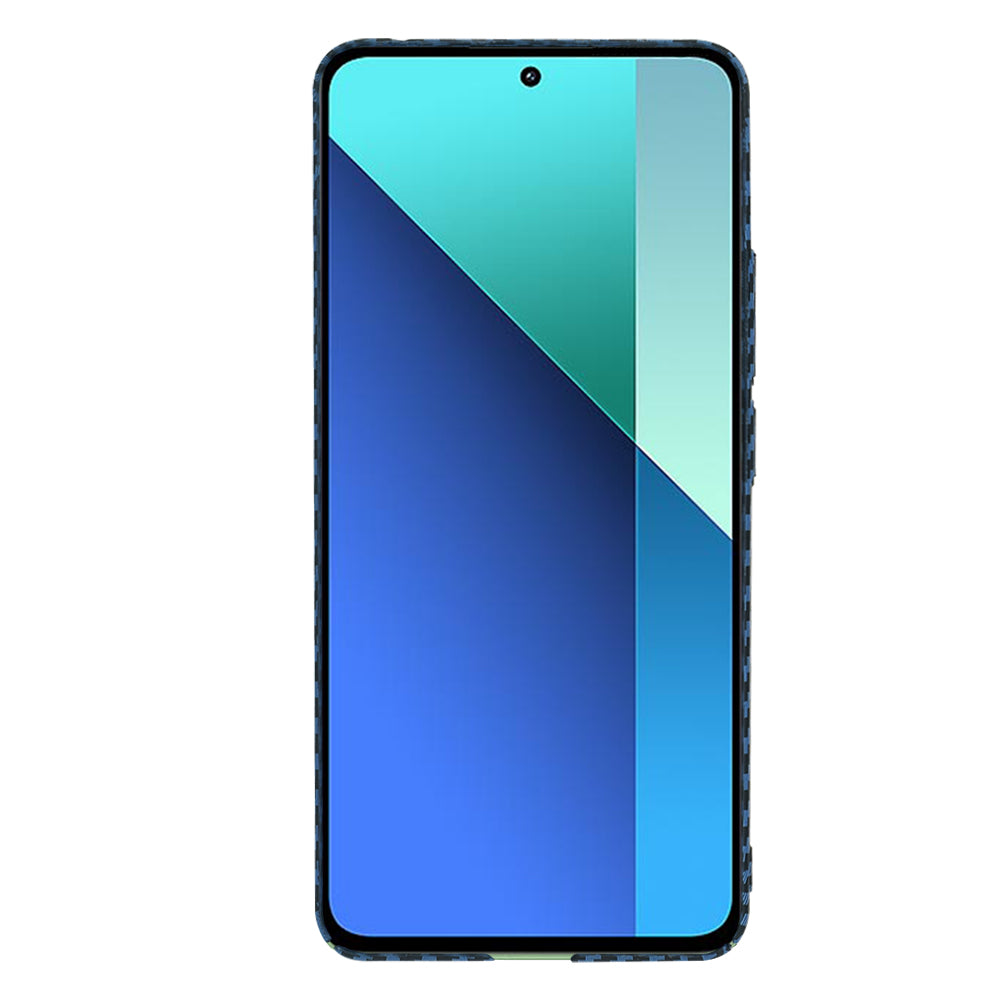 Custodia per Xiaomi Redmi Note 13 4G, Techsuit, Carbonite FiberShell, Turchese
