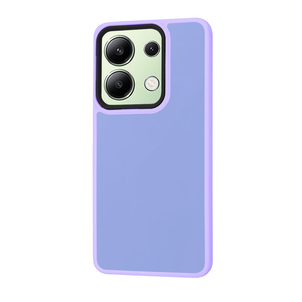 Custodia per Xiaomi Redmi Note 13 4G, Techsuit, HaloFrost, Viola Chiaro