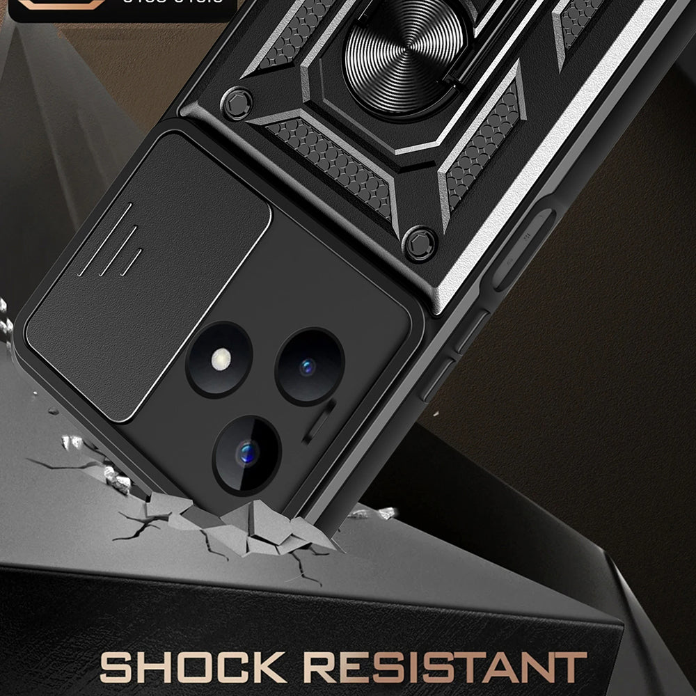 Custodia per Xiaomi Redmi Note 13 5G, Techsuit, CamShield, Nera