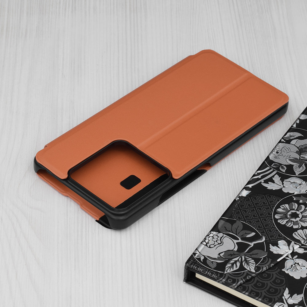 Custodia per Xiaomi Redmi Note 13 5G, Techsuit, eFold, Arancione