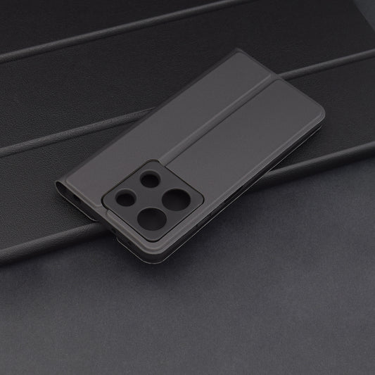 Custodia per Xiaomi Redmi Note 13 5G, Techsuit, Magskin Book, Nera