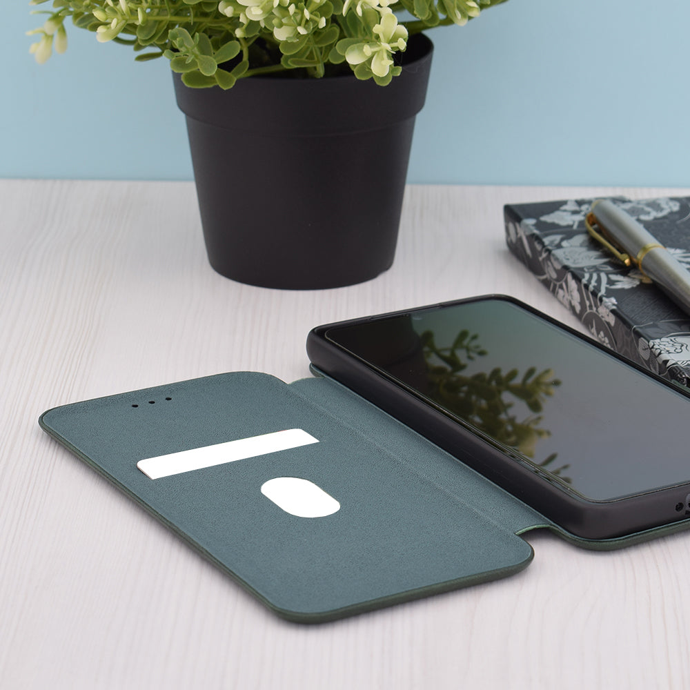 Custodia per Xiaomi Redmi Note 13 5G, Techsuit, Safe Wallet Plus, Verde