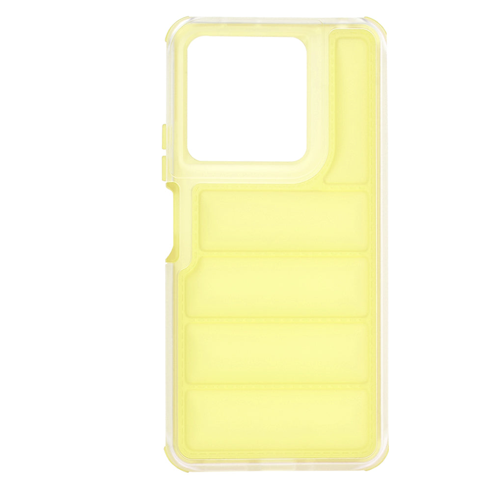Custodia per Xiaomi Redmi Note 13 5G, Techsuit, Wave Shield, Gialla