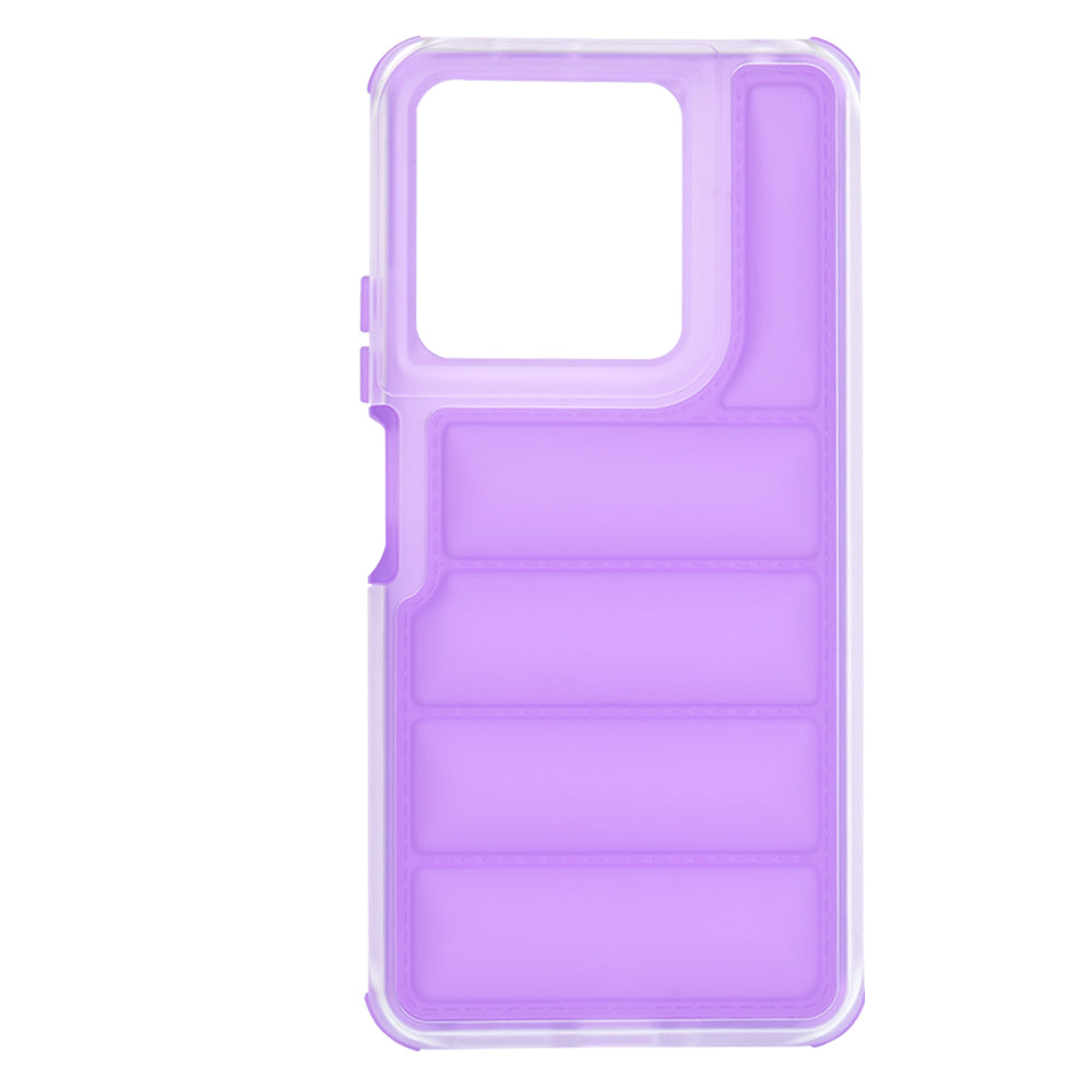 Custodia per Xiaomi Redmi Note 13 5G, Techsuit, Wave Shield, Viola