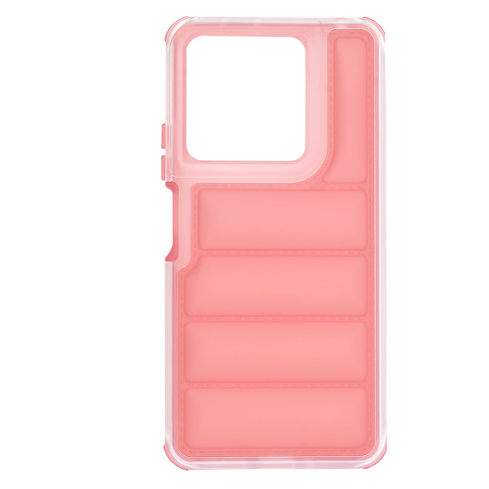 Custodia per Xiaomi Redmi Note 13 5G, Techsuit, Wave Shield, Rossa