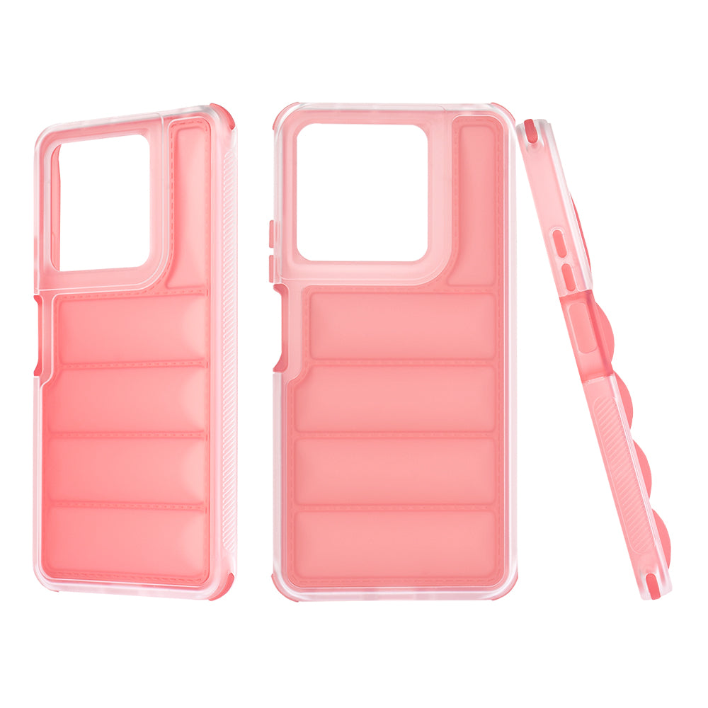Custodia per Xiaomi Redmi Note 13 5G, Techsuit, Wave Shield, Rossa