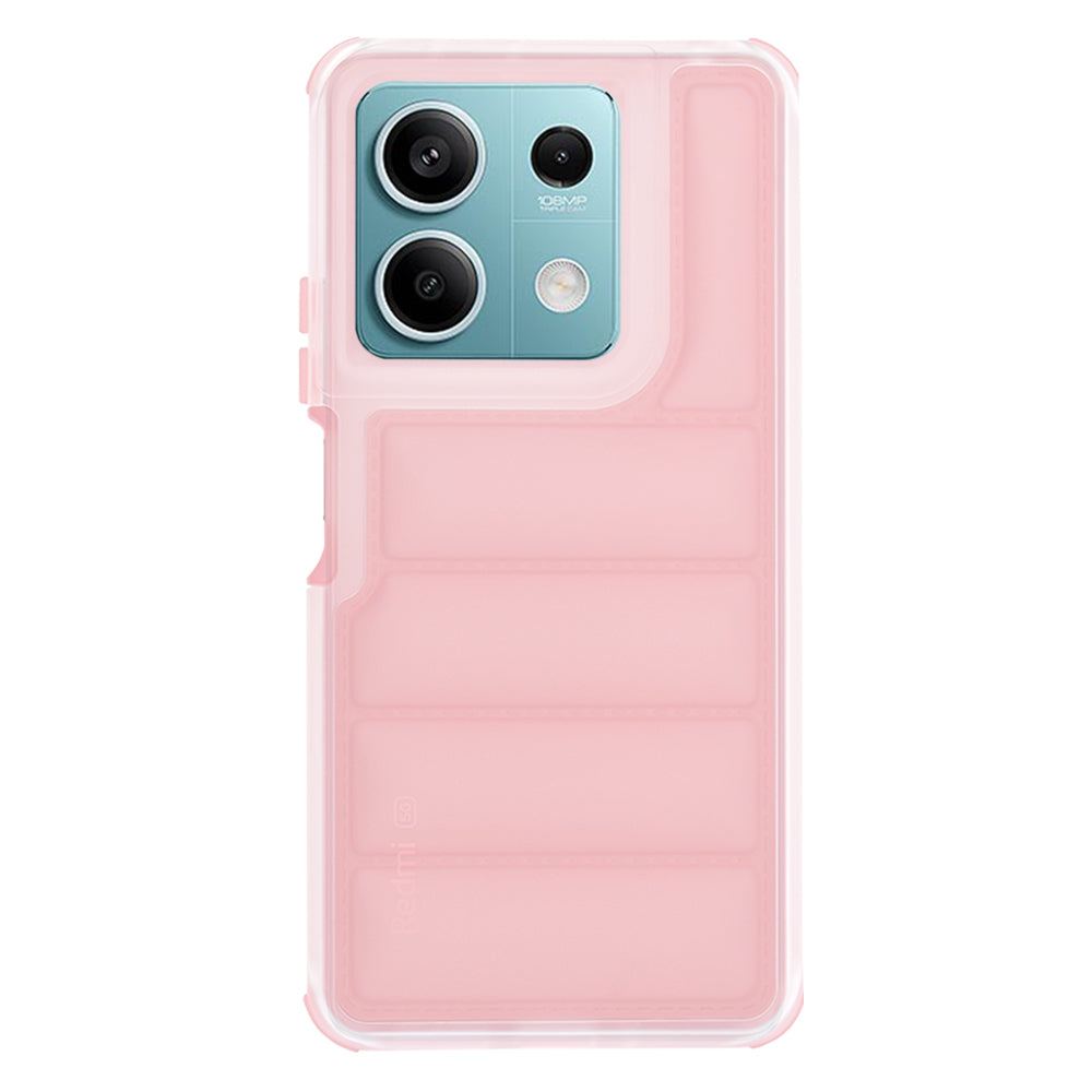Custodia per Xiaomi Redmi Note 13 5G, Techsuit, Wave Shield, Rosa