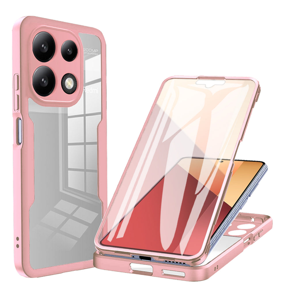 Custodia per Xiaomi Redmi Note 13 Pro 4G / Poco M6 Pro 4G, Techsuit, ColorVerse 360, Rosa