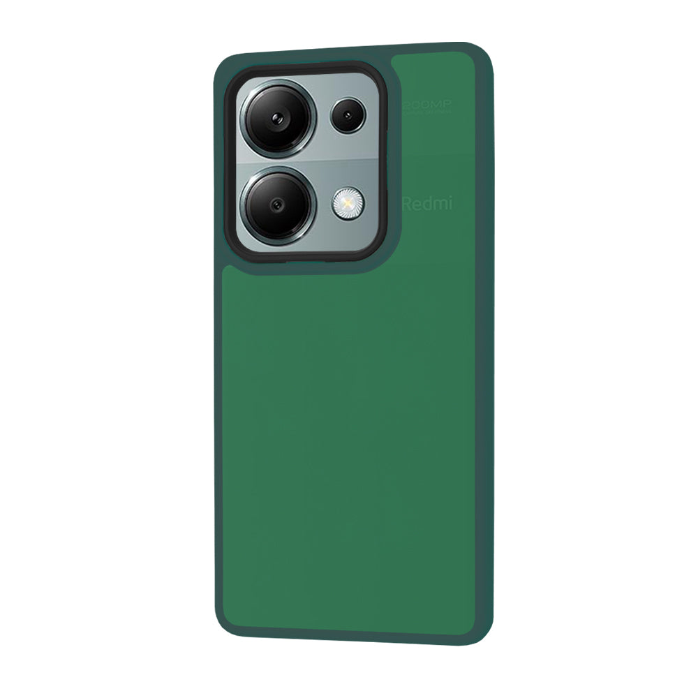 Custodia per Xiaomi Redmi Note 13 Pro 4G / Poco M6 Pro 4G, Techsuit, HaloFrost, Verde