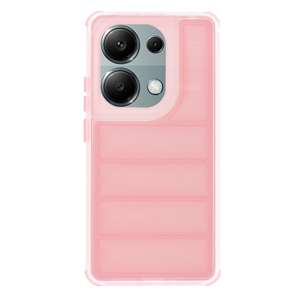 Custodia per Xiaomi Redmi Note 13 Pro 4G / Poco M6 Pro 4G, Techsuit, Wave Shield, Rosa