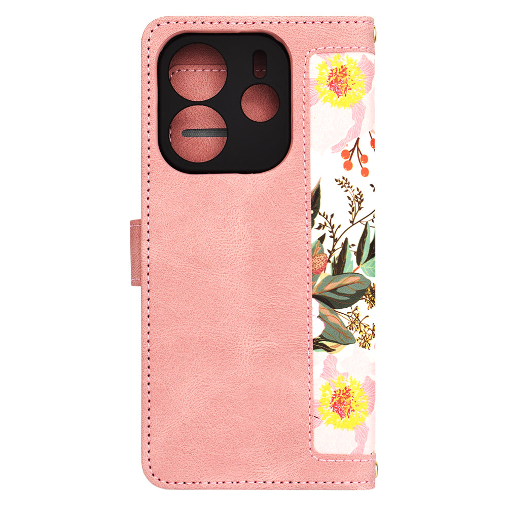 Custodia per Xiaomi Redmi Note 14 4G (Regionale), Techsuit, FlipCraft, Rosa
