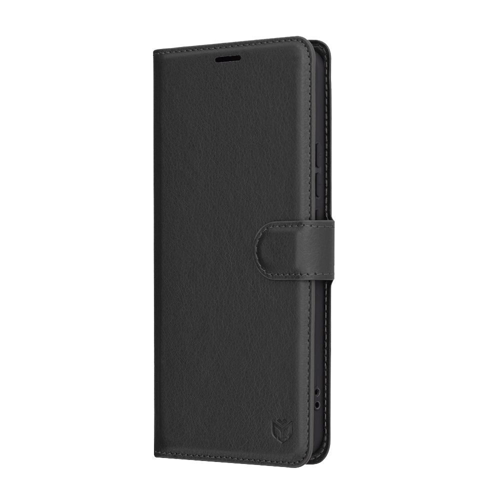 Custodia per Xiaomi Redmi Note 14 4G (Regionale), Techsuit, Leather Folio, Nera