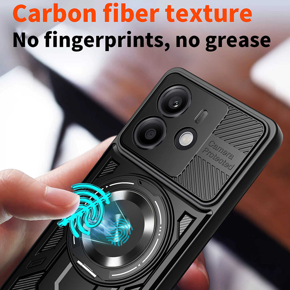 Custodia per Xiaomi Redmi Note 14 4G (Regionale), Techsuit, RuggedCam, Nera