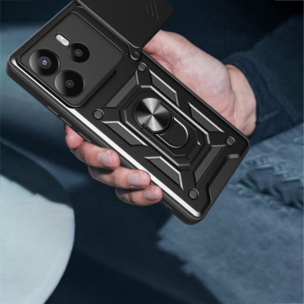 Custodia per Xiaomi Redmi Note 14 4G (Standard), Techsuit, CamShield, Nera