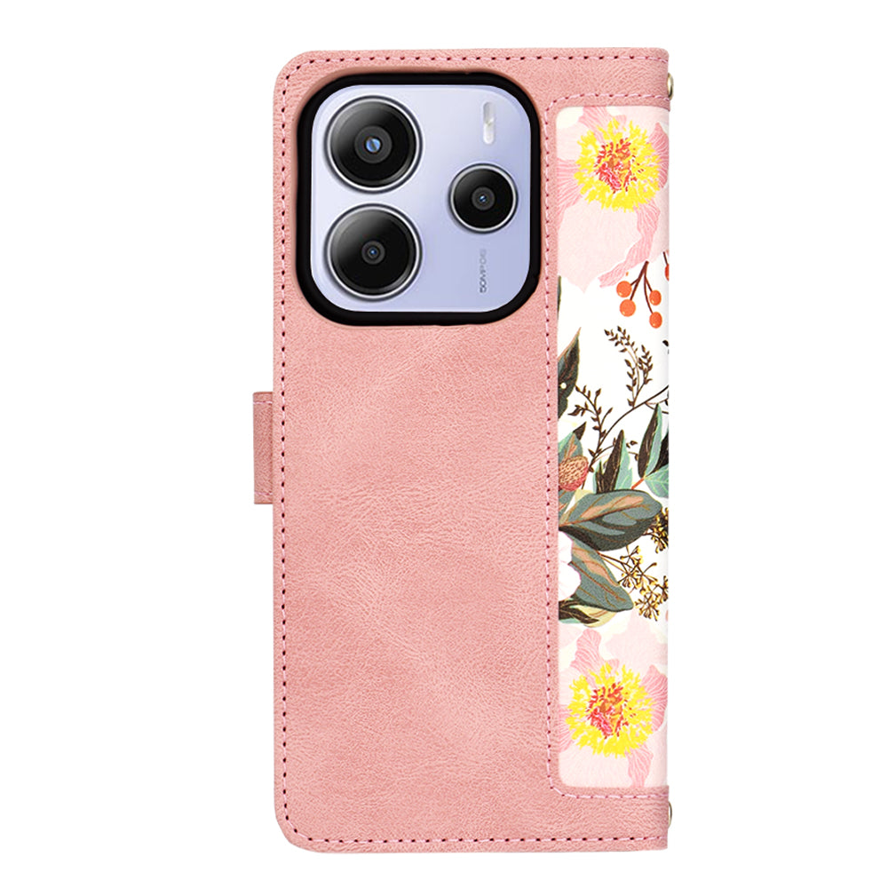 Custodia per Xiaomi Redmi Note 14 5G, Techsuit, FlipCraft, Rosa