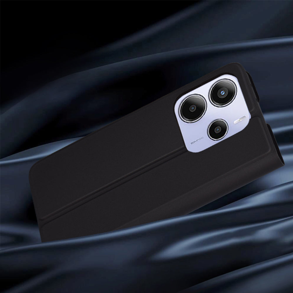 Custodia per Xiaomi Redmi Note 14 5G, Techsuit, Magskin Book, Nera