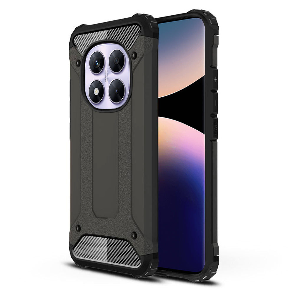 Custodia per Xiaomi Redmi Note 14 Pro 4G, Techsuit, Hybrid Armor, Nera