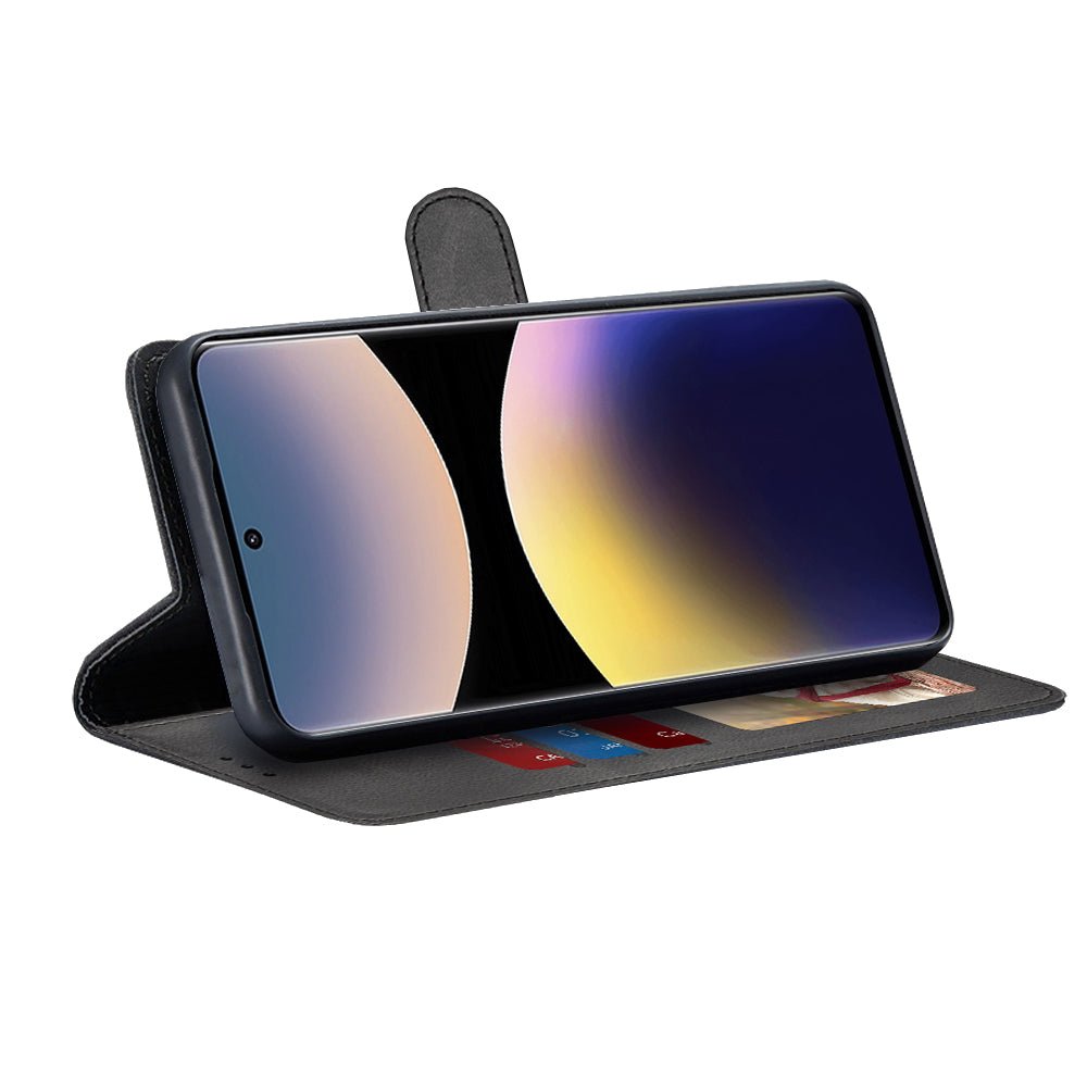 Custodia per Xiaomi Redmi Note 14 Pro+ 5G, Techsuit, Diary Book, Nera