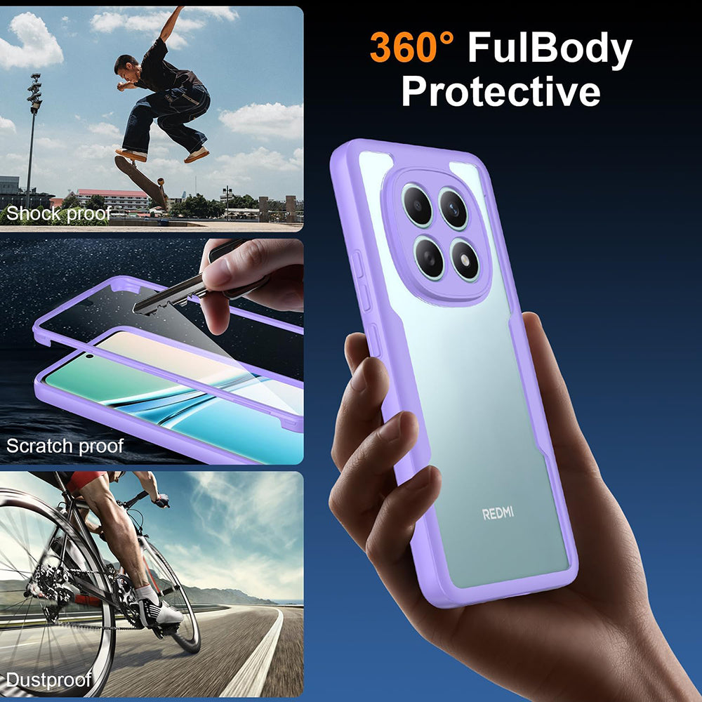 Custodia per Xiaomi Redmi Note 15 4G, Techsuit, ColorVerse 360, Viola
