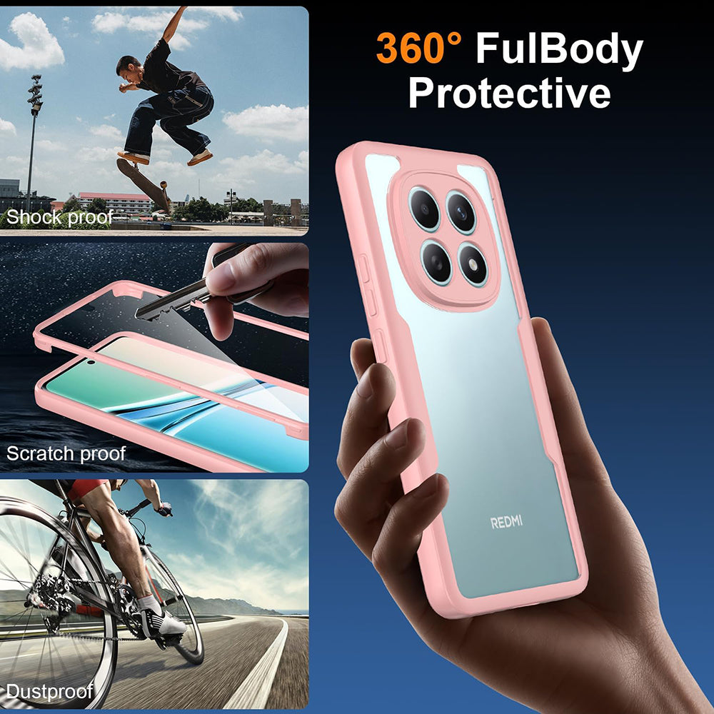 Custodia per Xiaomi Redmi Note 15 4G, Techsuit, ColorVerse 360, Rosa