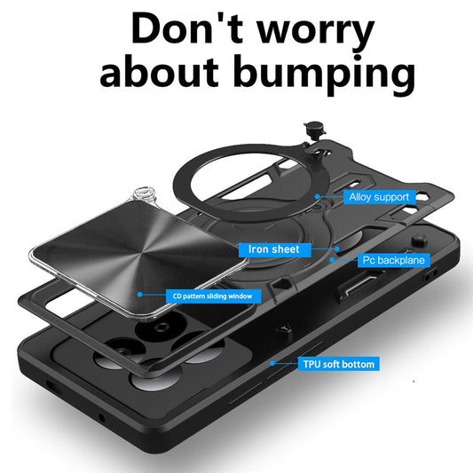 Custodia per Xiaomi Redmi Note 15 Pro 4G, Techsuit, CamGuard Pro, Nera