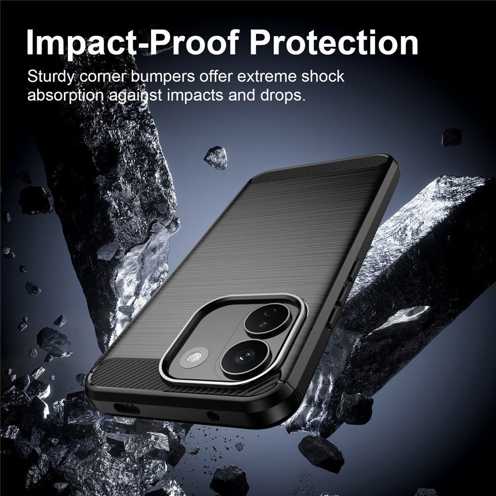 Custodia per Xiaomi Redmi Note 17 Pro Max, Techsuit, Carbonio, Nera