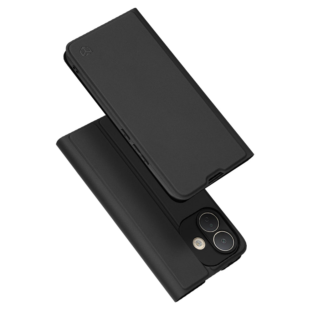 Custodia per Xiaomi Redmi Note 17 Pro, Techsuit, Magskin Book, Nera