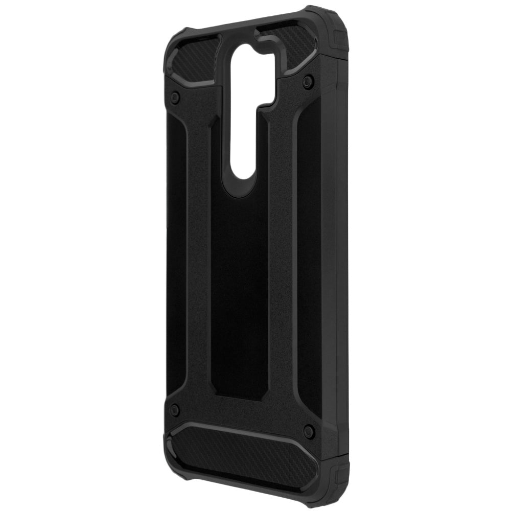 Custodia per Xiaomi Redmi Note 8 Pro, Techsuit, Hybrid Armor, Nera