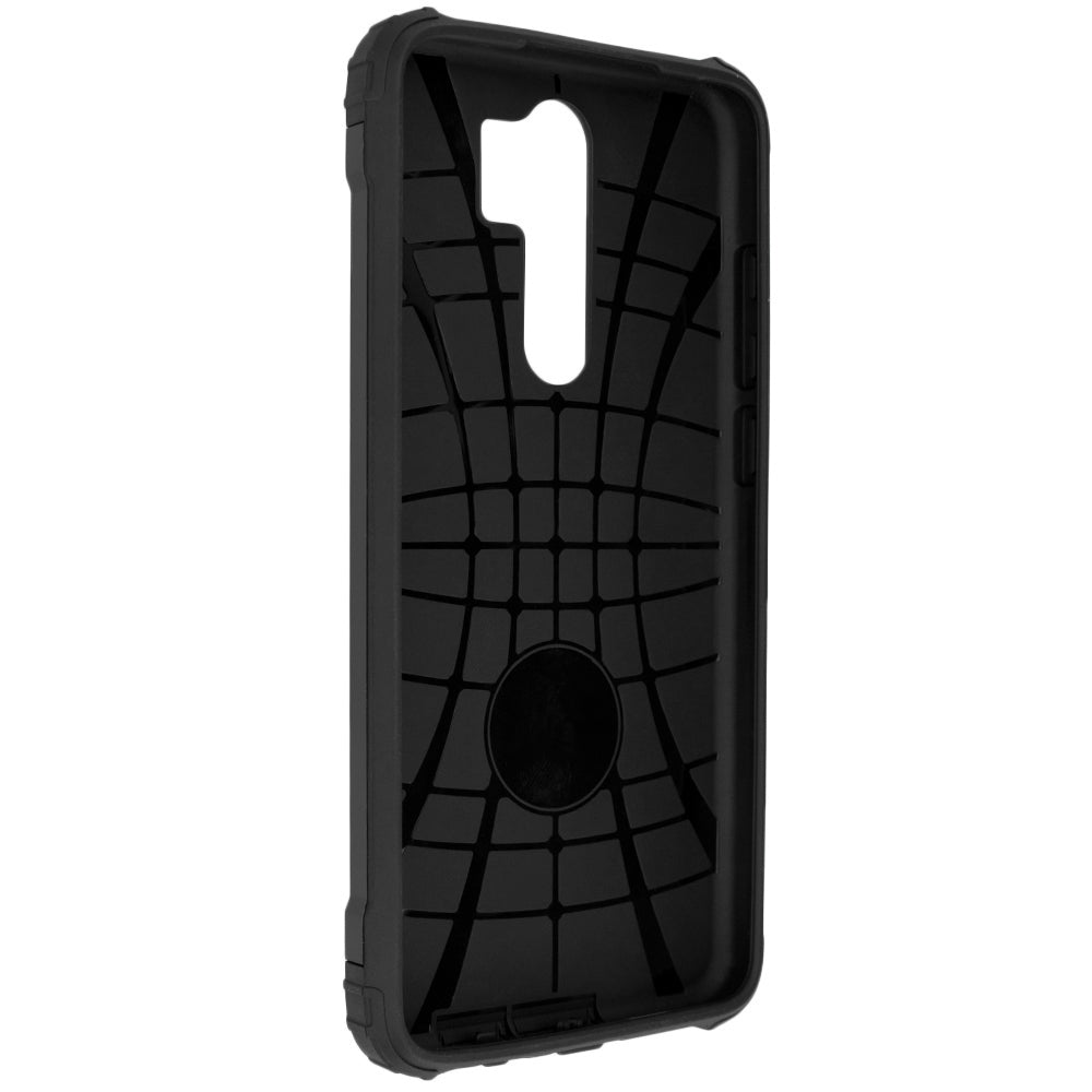 Custodia per Xiaomi Redmi Note 8 Pro, Techsuit, Hybrid Armor, Nera