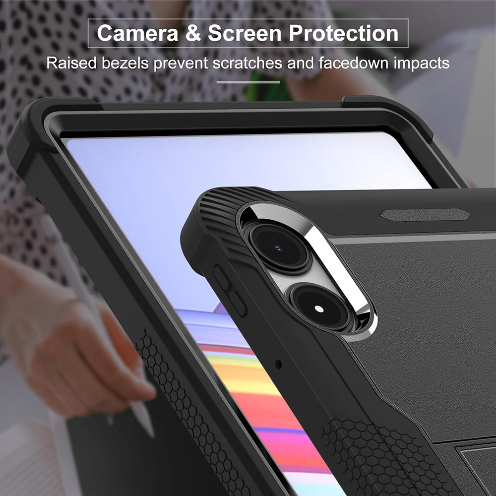 Custodia per Xiaomi Redmi Pad Pro / Pro 5G / Poco Pad, Techsuit, Rugged TabShell, Nera