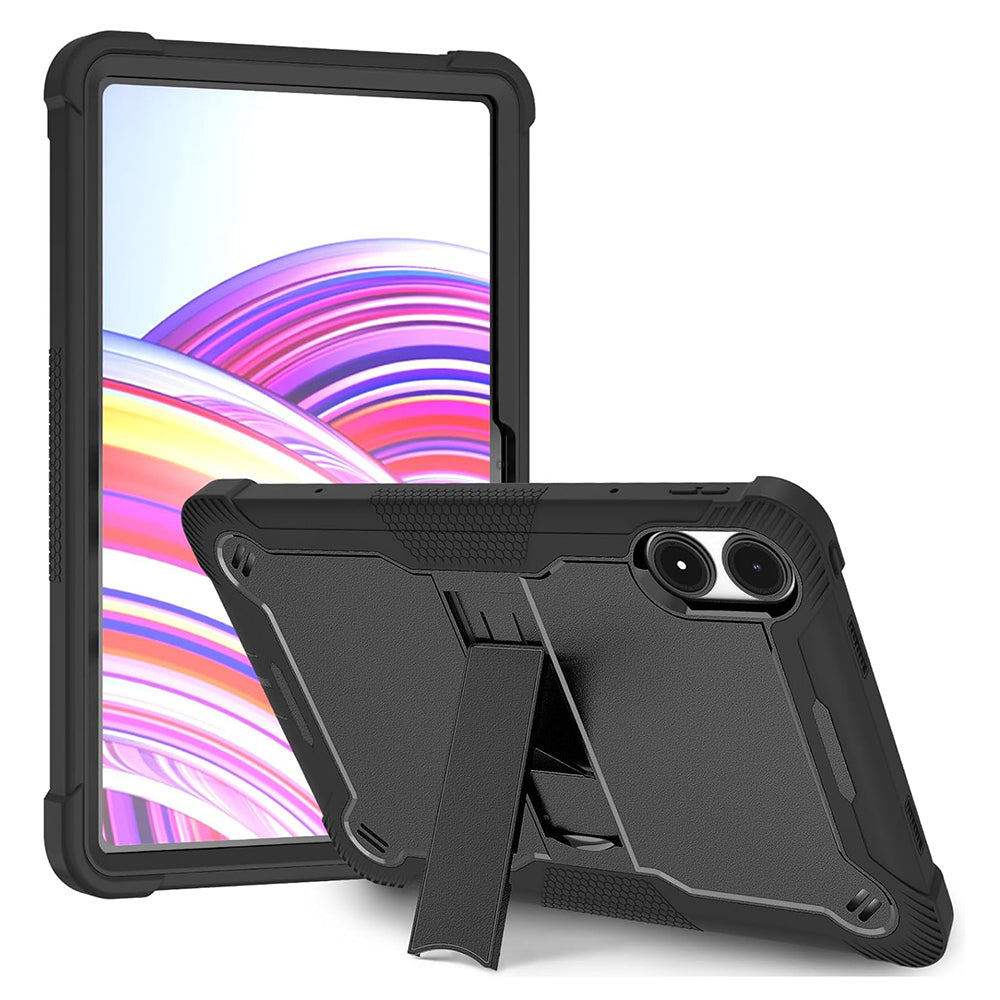 Custodia per Xiaomi Redmi Pad Pro / Pro 5G / Poco Pad, Techsuit, Rugged TabShell, Nera